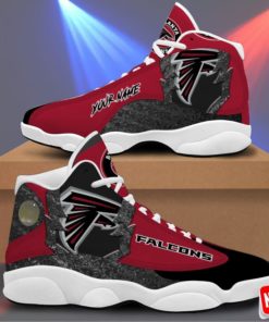 Atlanta Falcons Air Jordan 13 Sneakers Custom Name