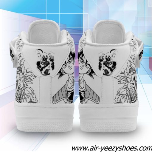 Bardock Sneakers Air Mid Custom Dragon Ball Anime Shoes