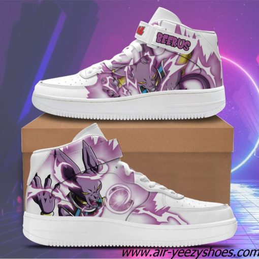 Beerus Sneakers Air Mid Dragon Ball Anime Shoes