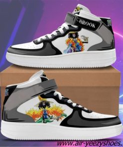 Brook Sneakers Air Mid Custom Anime One Piece Shoes