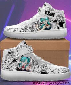 Bulma Sneakers Air Mid Custom Dragon Ball Anime Shoes
