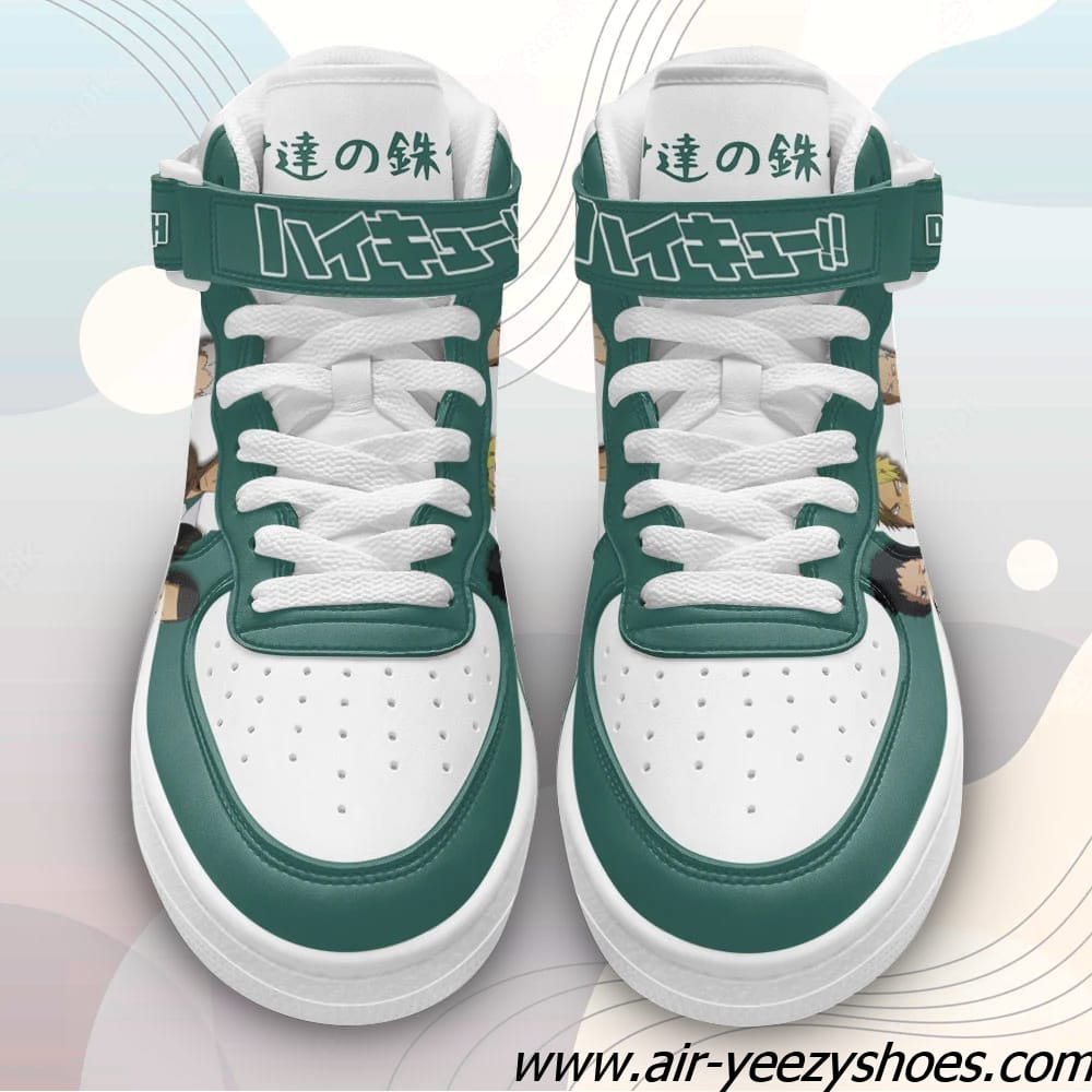 Date Tech High Sneakers Air Mid Custom Haikyuu Anime Shoes