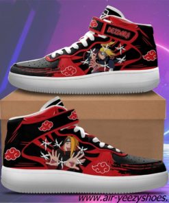 Deidara Sneakers Air Mid Custom Anime Akatsuki Shoes