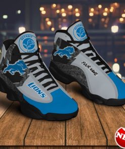 Detroit Lions Air Jordan 13 Sneakers Custom Name