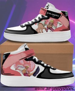 Donquixote Doflamingo Sneakers Air Mid Custom One Piece Anime Shoes