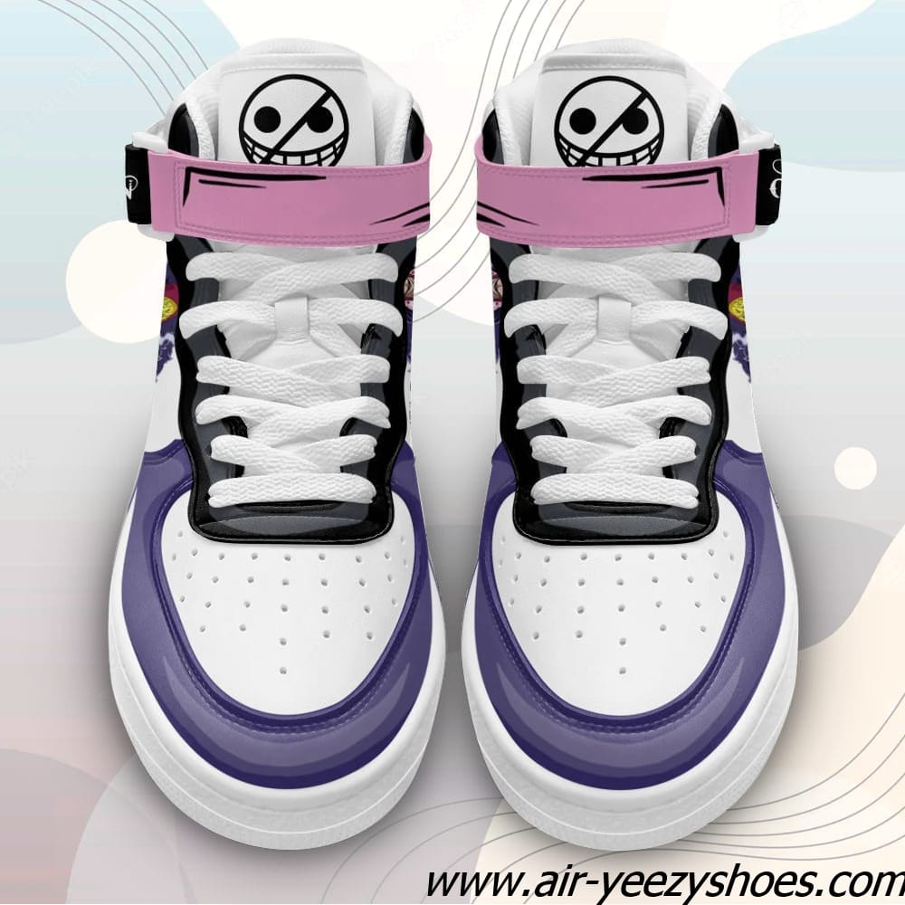 Donquixote Rosinante Sneakers Air Mid Custom One Piece Anime Shoes