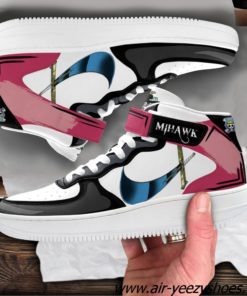 Dracule Mihawk Sneakers Air Mid Custom One Piece Anime Shoes