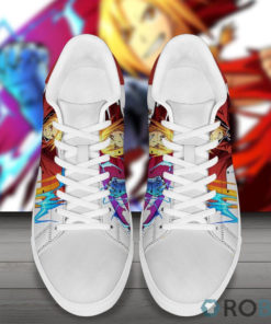 Edward Elric Skate Casual Sneakers Fullmetal Alchemist Custom Anime Shoes