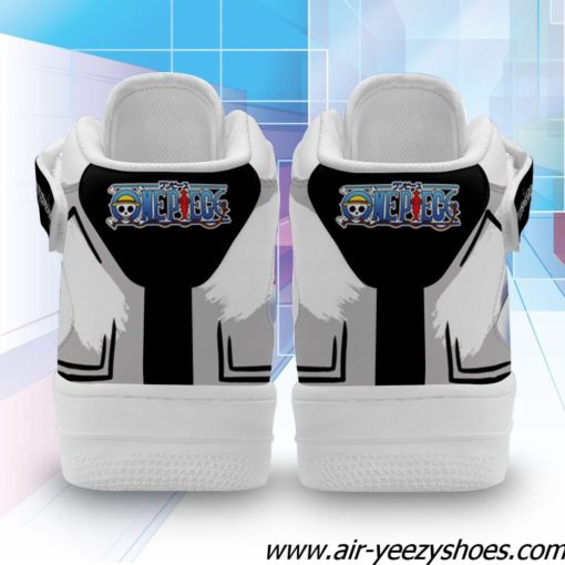 Edward Newgate Sneakers Air Mid Custom One Piece Anime Shoes