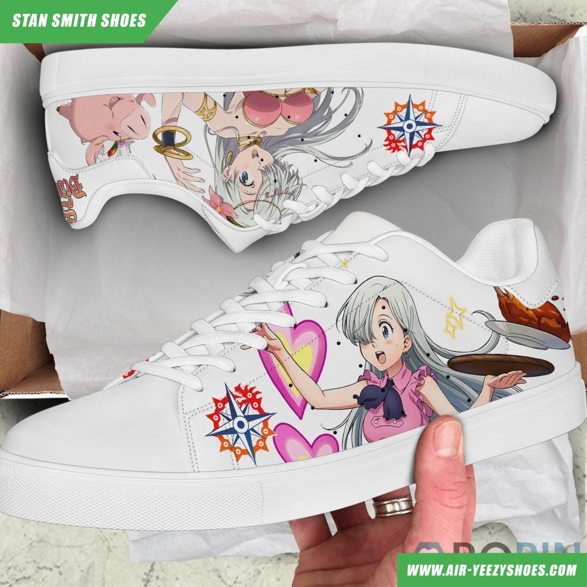 Elizabeth Liones Skate Casual Sneakers Seven Deadly Sins Custom Anime Shoes