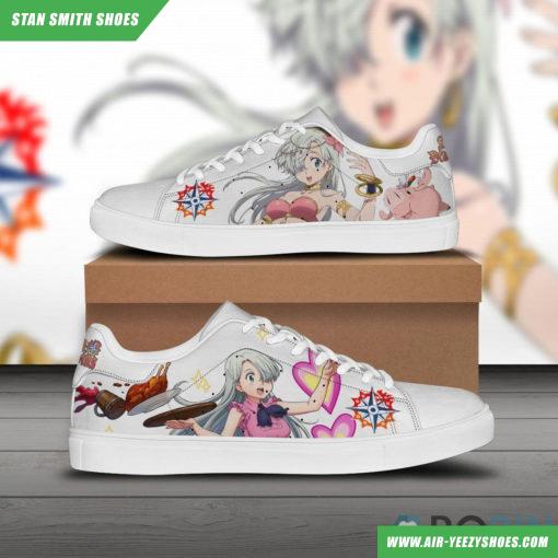 Elizabeth Liones Skate Casual Sneakers Seven Deadly Sins Custom Anime Shoes