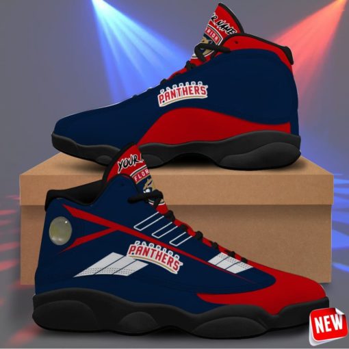 Florida Panthers Custom Name Air Jordan 13 Sneakers