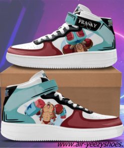 Franky Sneakers Air Mid Custom Anime One Piece Shoes