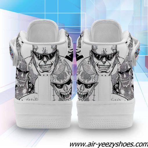 Franky Sneakers Air Mid Custom One Piece Anime Shoes