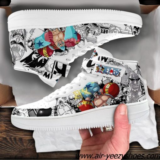 Franky Sneakers Air Mid Custom One Piece Anime Shoes