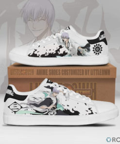 Gin Ichimaru Sneakers Custom Bleach Anime Footwear