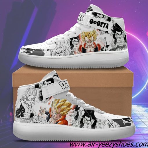 Gogeta Sneakers Air Mid Custom Dragon Ball Anime Shoes