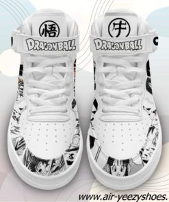 Goku and Chi Chi Sneakers Air Mid Dragon Ball Anime Shoes