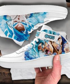 Goku Blue Sneakers Air Force 1 Mid Custom Dragon Ball Anime Shoes