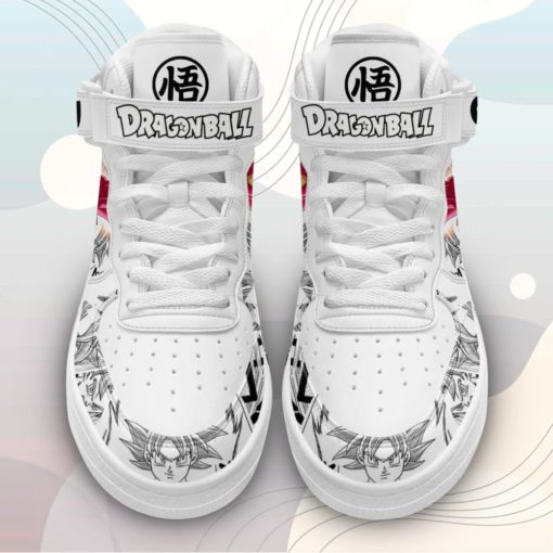 Goku God Sneakers Air Force 1 Mid Custom Dragon Ball Anime Shoes