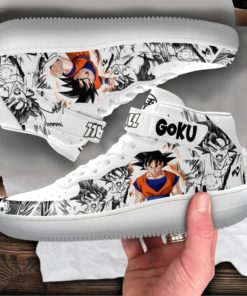 Goku Sneakers Air Force 1 Mid Custom Dragon Ball Anime Shoes