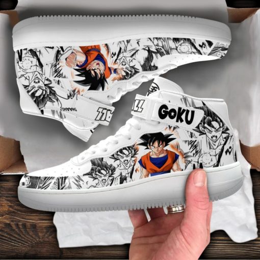 Goku Sneakers Air Force 1 Mid Custom Dragon Ball Anime Shoes