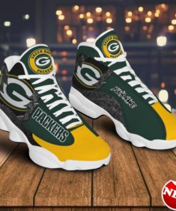 Green Bay Packers Air Jordan 13 Sneakers – Casual Shoes