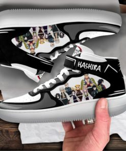 Hashira Team Sneakers Air Force 1 Mid Custom Anime Demon Slayer Shoes