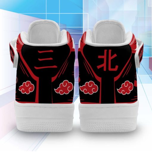 Hidan and KaKuzu Sneakers Air Force 1 Mid Custom Anime Akatsuki Shoes