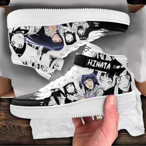 Hinata Hyuga Sneakers Air Force 1 Mid Custom Anime Shoes