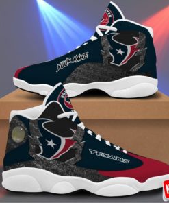 Houston Texans Air Jordan 13 Sneakers Custom Name