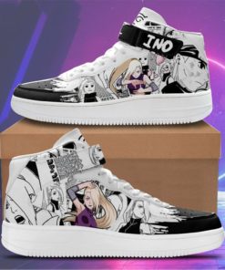 Ino Yamanaka Sneakers Air Force 1 Mid Custom Anime Shoes