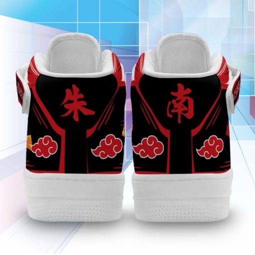 Itachi Uchiha and Kisame Sneakers Air Force 1 Mid Custom Akatsuki Anime Shoes