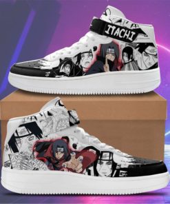 Itachi Uchiha Sneakers Air Force 1 Mid Custom Anime Shoes