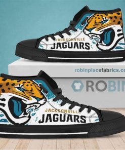 Jacksonville Jaguars Canvas Shoes High Top