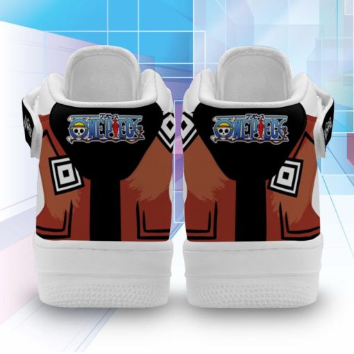Jinbe Sneakers Air Force 1 Mid Custom One Piece Anime Shoes