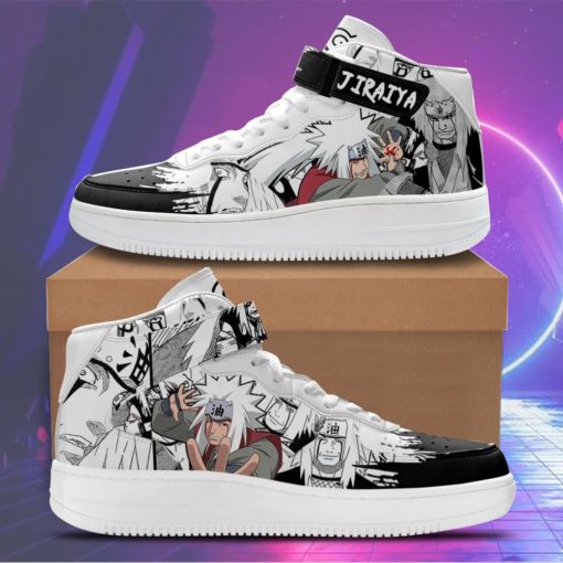 Jiraiya Sneakers Air Mid Custom Anime Shoes
