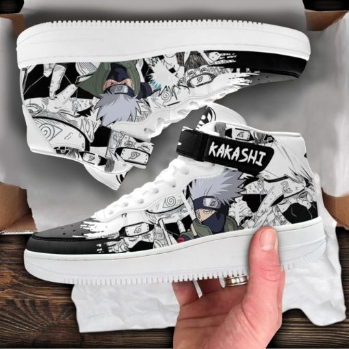 Kakashi Hatake Sneakers Air Mid Custom Anime Shoes