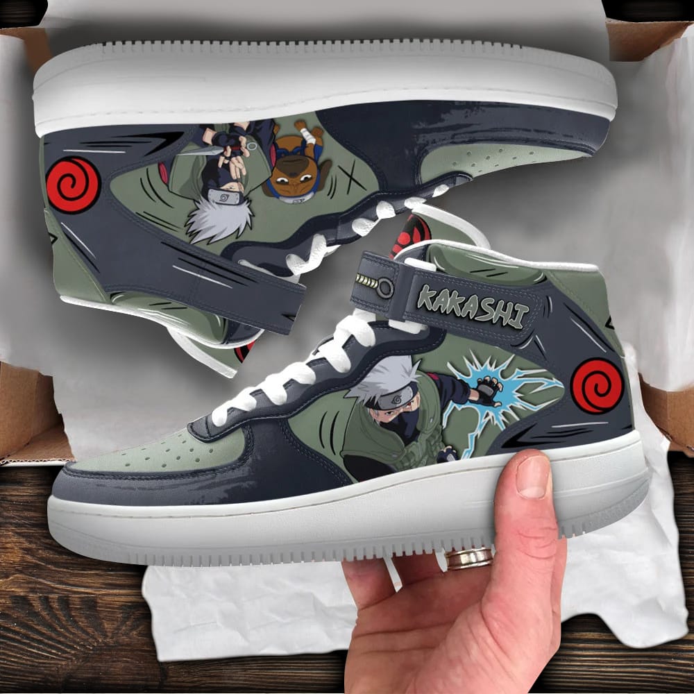 Kakashi Sneakers Air Mid Custom Anime Shoes
