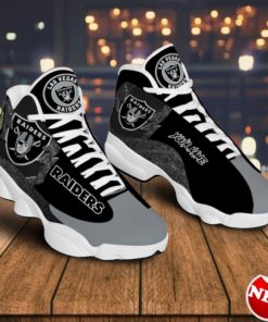 Las Vegas Raiders Air Jordan 13 Sneakers Custom Name