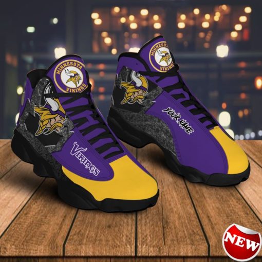 Minnesota Vikings Air Jordan 13 Sneakers – Casual Shoes