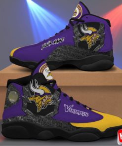 Minnesota Vikings Air Jordan 13 Sneakers – Casual Shoes