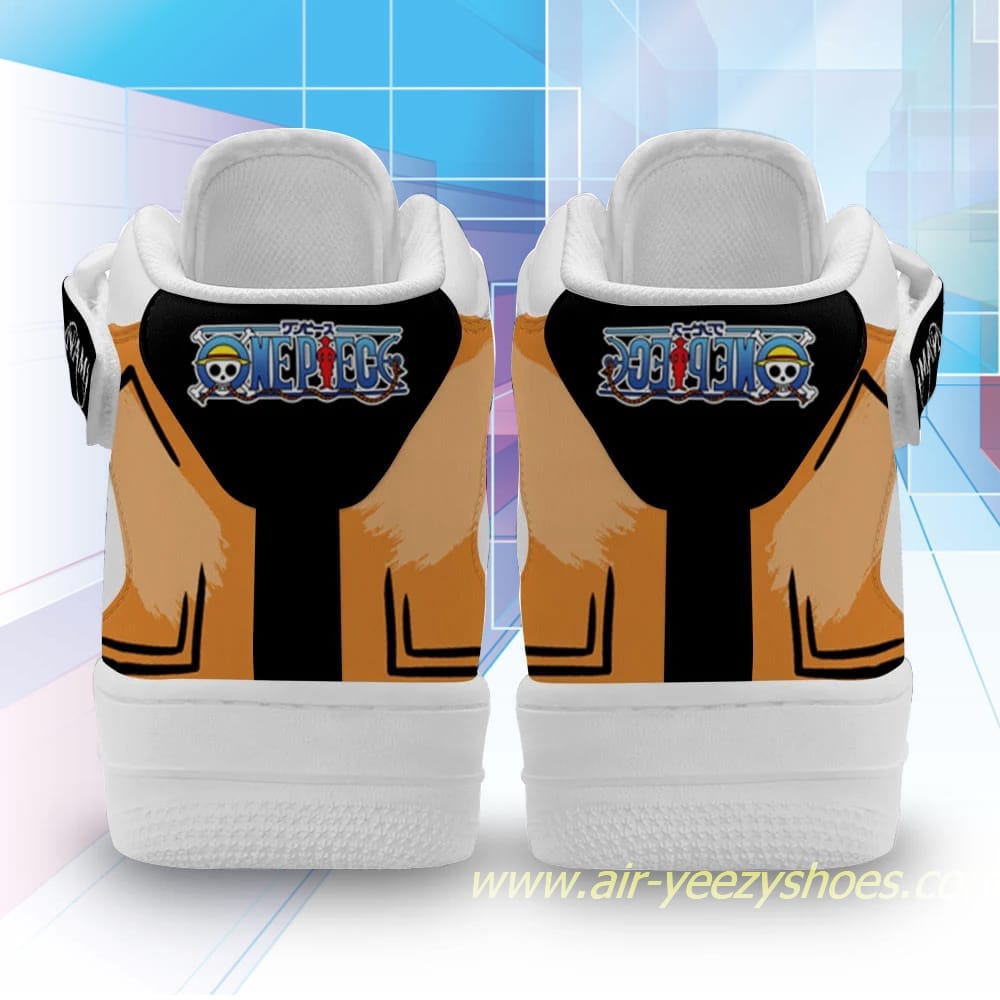 Nami Sneakers Mid Air Force 1 Custom Anime One Piece Shoes