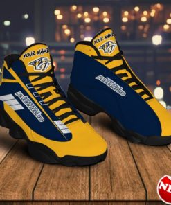 Nashville Predators Custom Name Air Jordan 13 Sneakers