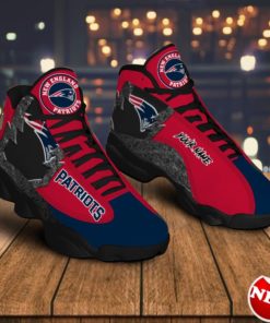 New England Patriots Air Jordan 13 Sneakers Custom Name