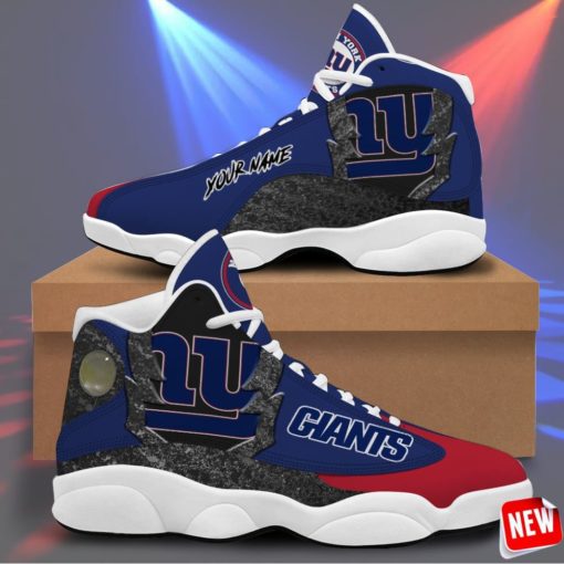 New York Giants Air Jordan 13 Sneakers – Casual Shoes