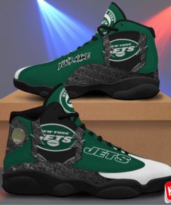 New York Jets Air Jordan 13 Sneakers – Casual Shoes