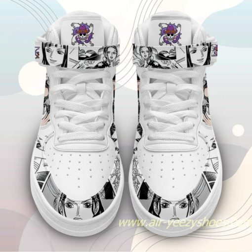 Nico Robin Sneakers Mid Air Force 1 Custom One Piece Anime Casual Shoes