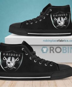 Oakland Raiders Canvas Sneaker Top Shoes