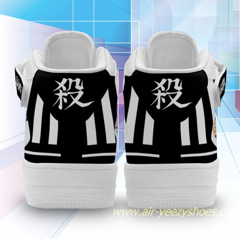 Obanai Sneakers Mid Air Force 1 Custom Anime Demon Slayer Shoes